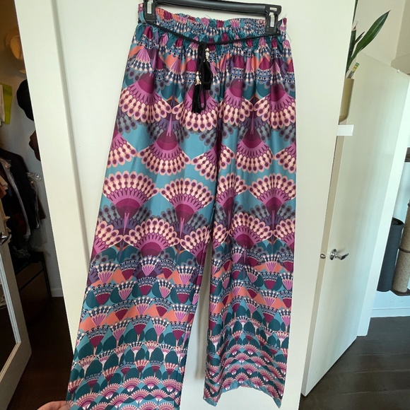 Italian Wide Legged Couture Pants - Picture 2 of 4
